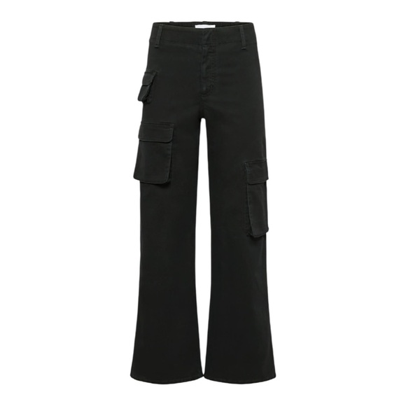Wilfred Aritzia High-Rise Twill Picture Black Cargo Pants Size 4 - Picture 2 of 10